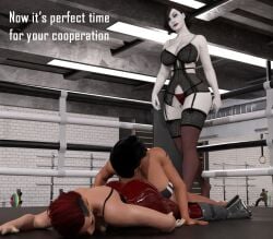 3d 3girls activision alcina_dimitrescu big_ass big_breasts big_thighs blizzard_entertainment breasts brown-skinned_female brown_body brown_eyes brown_skin bust busty capcom cd_projekt_red cera_production chest crossover curvaceous curvy curvy_figure cyberpunk cyberpunk_2077 dark-skinned_female dark_skin dominant dominant_female domination egyptian egyptian_female fareeha_amari female femdom femsub fighting_ring height_difference hips hourglass_figure huge_ass huge_breasts huge_thighs large_ass large_breasts large_thighs legs light-skinned_female light_skin mature mature_female middle_eastern middle_eastern_female milf offscreen_character offscreen_female overwatch overwatch_2 pale-skinned_female pale_skin pharah resident_evil resident_evil_8:_village size_difference slim_waist tall tall_female tall_girl taller_female taller_girl tan-skinned_female tan_body tan_skin thick thick_hips thick_legs thick_thighs thighs v_(cyberpunk_2077) valerie_(cyberpunk_2077) voluptuous waist wide_hips wide_thighs wrestling wrestling_ring