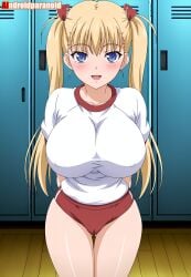 1girls ai_generated aindroidparanoid airi airi_akizuki akizuki_airi ass ass big_ass big_breasts big_butt blonde_hair blue_eyes breasts busty curvy cute fat_ass female female_only gym gym_uniform hair hentai hi_res hips huge_ass huge_breasts human large_ass large_breasts legs massive_breasts narrow_waist oni_chichi poro slim_waist tagme thick_ass thick_thighs voluptuous waist wide_hips