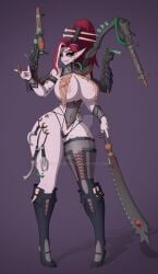 4_arms 4arms alien alien_girl alien_humanoid big_ass big_breasts black_eyes black_sclera blade bone bones bra breasts_bigger_than_head drukhari eldar elf_ears fangs four_arms green_eyes green_fluid green_liquid gun haemonculus heels lipstick long_hair lugar00 mad_scientist multi_arm multicolored_hair needle needles no_background pale_skin panties piercing piercings piercings_everywhere pointy_ears ponytail practically_nude red_hair red_hair red_lipstick red_nail_polish revealing revealing_clothes sharp_teeth sickle skimpy skimpy_clothes solo solo_female solo_focus tattoo tattoo_on_face tattoo_on_forehead thick_thighs thigh_highs thighhighs tube tubes warhammer_(franchise) warhammer_40k weapon weapons white_hair wide_hips