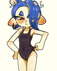 deep_cut_(splatoon) female hinaz1 octoling octoling_girl one-piece_swimsuit shiver_(splatoon) shiver_(splatoon_raiders) shiver_hohojiro splatoon splatoon_(series) splatoon_3 splatoon_raiders tagme tentacle_hair