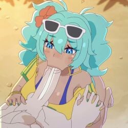 3d_(artwork) 3d_animation amplected brazilian_miku cum_in_pussy deep_blowjob deepthroat gigantic_ass gigantic_breasts gigantic_penis hatsune_miku huge_ass huge_cock male/female stolen_art tagme third-party_edit tv video vocaloid