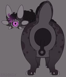 1_eye 2026 6_ears absurd_res ambiguous_gender anal anal_beads anal_beads_in_ass anal_sex anus anus_focus artist_name ass big_anus big_eyes black_mane black_sclera black_scutes butt_focus cloven_hooves countershade_tail countershade_torso countershading dewclaw_hooves digital_drawing_(artwork) digital_media_(artwork) emionix feral flat_colors gimp_(artwork) grey_background grey_body grey_countershading hi_res hooves huge_anus hyper hyper_anus large_insertion leg_markings lidded_eyes looking_at_viewer looking_back looking_back_at_viewer mane markings minmu mottled mottled_body mouthless multi_ear multicolored_mane null object_in_ass overweight overweight_ambiguous overweight_feral penetration pink_eyes pink_mane puffy_anus purple_body purple_markings quadruped rear_view scutes sex_toy sex_toy_in_ass sex_toy_insertion short_tail simple_background socks_(marking) solo standing tail text thick_neck thick_tail toony two_tone_mane unguligrade unusual_ears wide_crotch