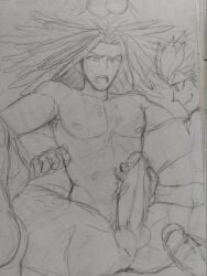 armpit_hair big_penis burankoprn danganronpa danganronpa:_trigger_happy_havoc gay hagakure_yasuhiro handjob holding_penis jacking_off jacking_off_another jacking_off_partner jerking jerking_off jerking_off_another jerkingoff jerkingoff_another kuwata_leon male male/male male_focus male_only naked naked_male nipples nude nude_male penis sketch yaoi