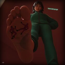 asian asian_female barefoot clothed_female_clothed_male crush epic_games feet female foot_fetish foot_focus foot_play fortnite fortnite:_battle_royale giantess giantess_crush glass_bridge_survivor_(fortnite) kang_sae-byeok kenaga kenuwu looking_at_another male pornography smaller_male soles soles_female soles_fetish squid_game