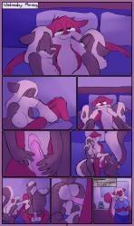 anthro billy_brambletree border brother_(lore) brother_and_sister_(lore) brother_penetrating_sister comic cuddling cunnilingus dirty_bunny female female/female group group_sex hi_res incest_(lore) kelli_brambletree kissing kissing_on_lips male male/female mammal megan_brambletree mephitid mother_(lore) oral oral_penetration parent_(lore) penetration pink_border sex sibling_(lore) sister_(lore) sisters_(lore) skunk threesome trio twincest_(lore) twins_(lore) vaginal_penetration vaginal_penetration