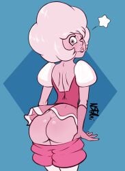 1girls ass edit nsfani pink_diamond_(steven_universe) pink_hair pink_skin steven_universe