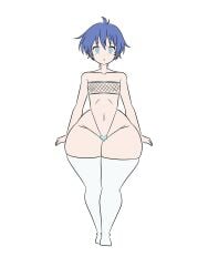 1boy artist artist_request blue_eyes blue_hair character cute_male excited_male expression facial femboy feminine_male huge_hips lloyd_de_saloum looking_at_viewer male male_only otako2003 petite slut slutty_boys slutty_outfit small_penis solo solo_male tagme_(artist) tensei_shitara_dai_nana_ouji_dattanode,_kimamani_majutsu_o_kiwamemasu thick_thighs trap wide_hips