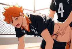 ai_generated gay haikyuu!! shoyo_hinata tagme tobio_kageyama yaoi yonakuru