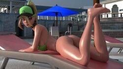 1girls ass ass_focus ass_up bare_legs bare_shoulders barefoot big_ass bikini bikini_bottom bikini_top blonde_female blonde_hair blonde_hair feet feet_together feet_up female female_focus female_only foot_fetish foot_focus fortnite fortnite:_battle_royale helsie_(fortnite) lying lying_on_stomach moxx3d thick_legs thick_thighs thighs toes