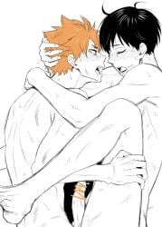 gay haikyuu!! pixiv22184 shoyo_hinata skinny tagme tobio_kageyama yaoi