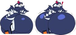 1boy altcroc2 ass_expansion ayax_(ayaxstudio) big_ass bubble_butt facesitting furry huge_ass hyper_ass thick_thighs wide_hips