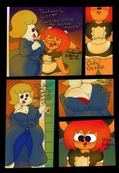 3barts big_breasts blush comic halloween lammy_lamb lesbian maid mama_parappa parappa_the_rapper playstation sony sony_corporation sony_interactive_entertainment um_jammer_lammy yuri