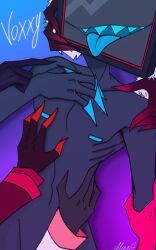 1girls 5boys alastor_(hazbin_hotel) alina78763783 angel_dust_(hazbin_hotel) bisexual bisexual_male blue_nipples blue_tongue claws demon demon_boy demon_girl dilf enjoying gay gloves groping hand_on_head hand_on_shoulder hands_everywhere hazbin_hotel humanoid lilith_morningstar_(hazbin_hotel) lucifer_morningstar_(hazbin_hotel) milf naked naked_male nude nude_male object_head passionate tongue_out tv_head valentino_(hazbin_hotel) vox_(hazbin_hotel)