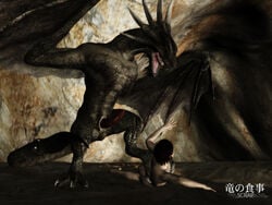 3d dragon dragonfood erection gay human male penis wyvern