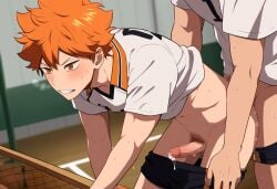 ai_generated gay haikyuu!! shoyo_hinata tagme tobio_kageyama yaoi yonakuru