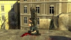 abuse animated armor armor_removed blood blood_drip blood_in_mouth blood_on_face blood_splatter blood_stain blowjob brain_fuck brain_matter breasts_out citizen combine_soldier corpse corpse_fuck cut_clothes dead flesh garry's_mod guro half-life half-life_2 head_shot headshot knife lust murder necrophilia onahole rape reverse_blowjob sex shot sniper sniper_rifle sound_edit tagme valve valve_(company) various_positions video wound wound_fucking wound_penetration