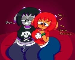 3barts angry anthro apologizing big_breasts cum futanari lammy_lamb no_nut_november rammy_lamb um_jammer_lammy wide_hips