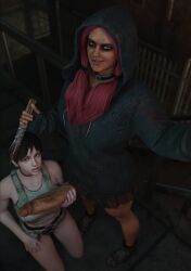 3d crossover dbd dead_by_daylight eastern_and_western_character futanari rebecca_chambers resident_evil susie_(dead_by_daylight) the_legion vensaku