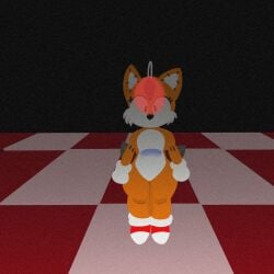 creepypasta femboy fercholito looking_at_viewer looking_at_you male sonic_(series) sonic_r sonic_the_hedgehog_(series) tails_doll vhs_filter