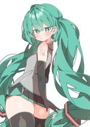 hatsune_miku skindentation small_breasts thick_thighs thighhighs thighs uruti_2388 vocaloid