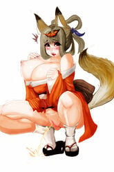 female kongiku muramasa_the_demon_blade peeing pussy solo