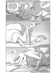 1boy 1girls 2012 anthro balls bed breasts comic erection female furry hair human interspecies jolly_jack laying_on_back laying_on_bed male nipples nude penis pussy rodent sex squirrel straight