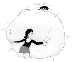 1boy 1boy1girl about_to_burst about_to_pop andrew_graves ashley_graves brother_and_sister cum cumming cumming_from_masturbation expansion female fuy0w0 green_eyes incest inflated inflated_belly inflation inflation_fetish jerking jerking_off jerking_off_another jerkingoff jerkingoff_another naked nipples_exposed pink_eyes playful playful_smile puffy_nipples tease the_coffin_of_andy_and_leyley