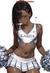 1boy ai_generated bulge cheerleader femboy meybekity otoko_no_ko panties trap yaoi