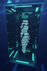 absurd_res anthro asylum bondage bound breathing_apparatus cube female gag gagged gas_mask glass hi_res life_support mammal mask mustelid otter permanent permanent_bondage prison prison_cell restraints science_fiction sensory_deprivation sleepsack solo story story_in_description straitjacket underwater water