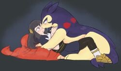 1animal 1girls after_kiss ambiguous_penetration bloowolfy clothed clothed_sex clothing feral_on_female feral_on_human generation_2_pokemon interspecies pokemon pokemon_(species) pokephilia saliva saliva_string typhlosion zoophilia zoophilia