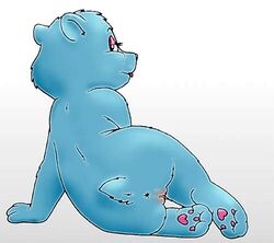 anus ass bear blue_fur care_bear desiree_lee female paws pussy wish_bear