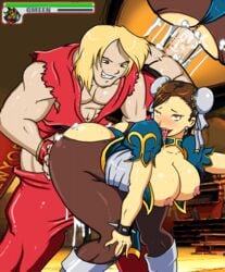 1boy 1girls ahe_gao alternate_ass_size alternate_breast_size animated anus ass bent_over big_ass big_breasts big_butt bouncing_breasts breasts breasts_out chun-li clothed cum cum_in_pussy cum_inside cum_on_ass curvy doggy_style drool exposed_breasts from_behind fucked_silly gmeen huge_ass huge_butt interracial ken_masters large_ass large_breasts muscular muscular_male panties_aside pants_down pantyhose sex straight street_fighter thrusting tongue_out torn_clothes torn_pantyhose vaginal_penetration voluptuous