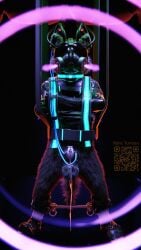 3d 9:16 anthro anthro_only aphrodisiac aphrodisiac_gas balls blindfold bodily_fluids bondage boots bound brainwashing brown_body brown_fur chastity_cage chastity_device clothing digital_media_(artwork) electricity electrostimulation footwear fur gas_mask genital_fluids genitals guardians_of_the_galaxy hi_res latex leaking_precum male mammal marvel mask mind_control nude penis precum procyonid raccoon ralic_turman restraints rocket_raccoon shoes solo straitjacket submissive