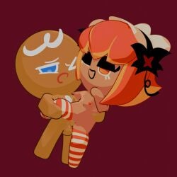 cookie_run cookie_run_kingdom gingerbrave male/female pumpkin_pie_cookie soff_doll straight_sex vaginal_penetration vaginal_sex