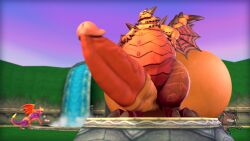 3d activision anthro balls belly big_balls big_penis digital_media_(artwork) dragon genitals group hand_on_belly hi_res huge_balls huge_cock hyper hyper_balls hyper_genitalia hyper_penis magnus_(spyro) male maxcove mythological_creature mythological_scalie mythology overweight penis scalie solo source_filmmaker_(artwork) sparx spyro spyro_the_dragon tail thick_thighs trio wings