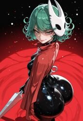 ai_generated big_ass big_butt big_thighs cute green_eyes green_hair hollow_knight hollow_knight:_silksong hornet_(hollow_knight) hot huge_ass huge_butt huge_thighs lifting miyuai one-punch_man sexy sexy_body tatsumaki thick thick_ass thick_butt thick_legs thick_thighs tight_fit