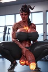 1futa abs ai_generated athletic athletic_futanari baldur's_gate_3 big_balls big_breasts big_penis big_thighs dark_hair demon demon_girl dungeons_and_dragons erection futanari glossy glowing glowing_balls glowing_genitalia glowing_penis gym hi_res highres horns huge_balls huge_breasts huge_cock huge_thighs karlach leather looking_at_viewer masturbation muscular muscular_futanari pants red_body red_penis red_skin solo solo_futa squatting tiefling tiefling_futa veiny_penis