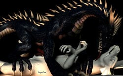 3d big dragon dragonfood erection frottage gay interspecies licking male no_humans penis spikes tongue