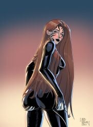 ass emilia_bellafont long_hair symbiote tendrils