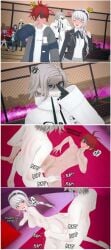 1girls 2boys 2boys1girl aotsuki_eito bisexual bisexual_male both_sexes_in_same_situation cheating kirifuji_nozomi koikatsu male/female male/male pyroafternite sumino_takumi the_hundred_line_-last_defense_academy-