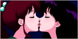 2girls ai_generated flirting girl_on_girl kissing lesbian_couple lesbian_kiss lovers makoto_kino rei_hino sailor_jupiter sailor_mars yuri