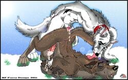 2011 anal anthro anthro_on_feral balto balto_(film) big_penis blue_eyes bolt_(character) bolt_(film) canine cum disney ecstasy feral gay kf_furry_design licking male male_only mammal muscles penis sex snow tongue yaoi zoophilia