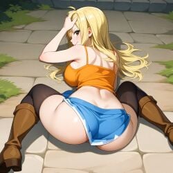 ai_generated blonde_hair clothed fairy_tail lucy_heartfilia white_skin