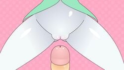 1boy 1girls animated atlas_(artist) bottomless dress erection female gardevoir human imminent_sex insertion interspecies male nintendo no_sound on_top penis pokemon pokemon_(species) pokemon_rse pov pussy straight vagina video white_skin