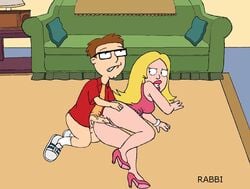 american_dad angry breasts color doggy_style female francine_smith high_heels human incest large_penis male milf penis rabbi_(artist) sex steve_smith testicles vaginal_penetration