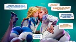 2girls 3d ass big_ass blonde_hair dagger_(marvel) dagger_(marvel_rivals) dialogue female female_only invisible_woman invisible_woman_(marvel_rivals) joi marvel marvel_rivals pumpalooza talking_to_viewer text text_box