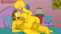 aged_up bedroom bedroom_sex big_ass big_breasts big_penis blush lisa_simpson nelson_muntz penetration penis_in_pussy the_simpsons xxxkawai