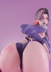 1girls 3d asian asian_female ass big_ass female marvel marvel_rivals presenting presenting_hindquarters psylocke psylocke_(marvel_rivals) solo teoxanimate vengeance_psylocke