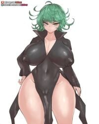 areola areolae big_breasts big_nipples big_thighs breasts curvy curvy_figure female girlsay hand_on_hip huge_nipples nipples one-punch_man patreon patreon_username solo solo_female tatsumaki thighs visible_areolae visible_pussy