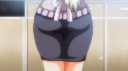 10s 1boy 2018 animated animated apron ass blonde_hair breasts brother_and_sister female female huge_ass komiya_yuriya large_breasts legs mature_female muttsuri_dosukebe_tsuyu_gibo_shimai_no_honshitsu_minuite_sex_sanmai siblings skirt tagme thick_thighs thighhighs thighs